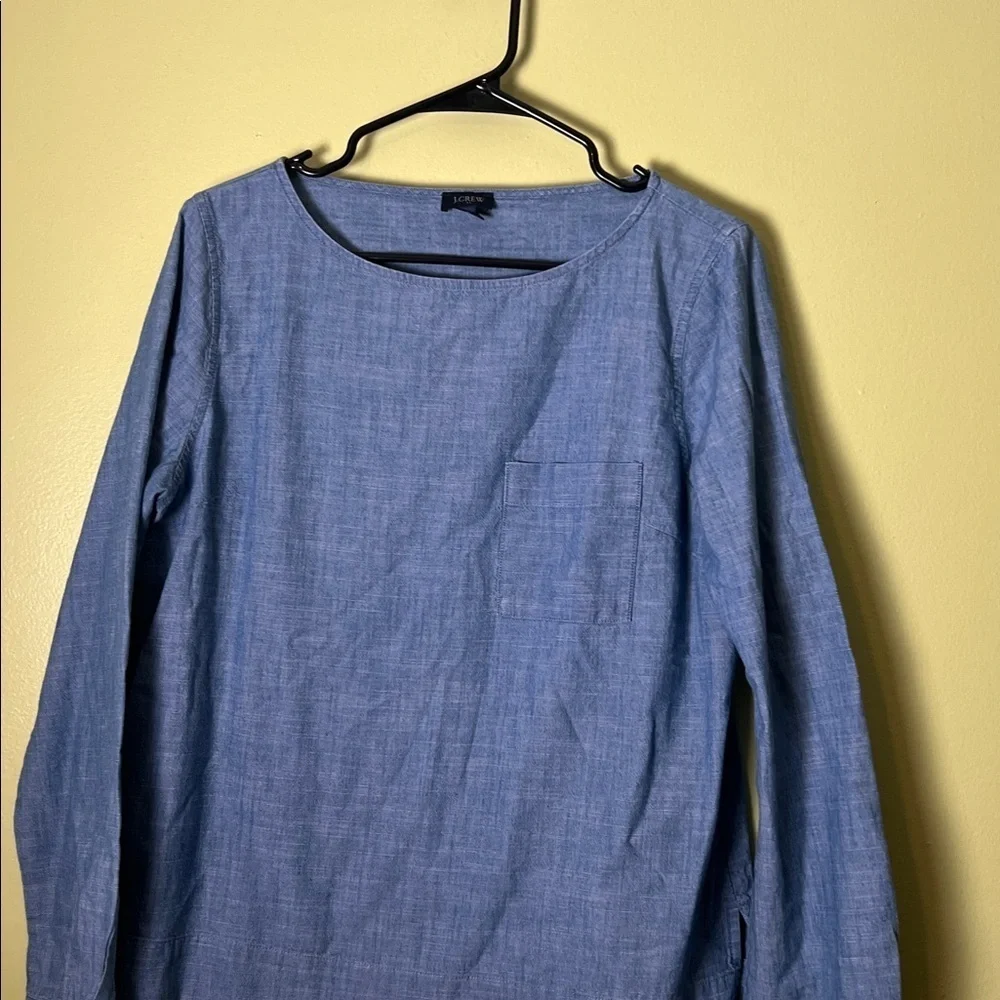 J. Crew Chambray Blue Long Sleeve Shirt